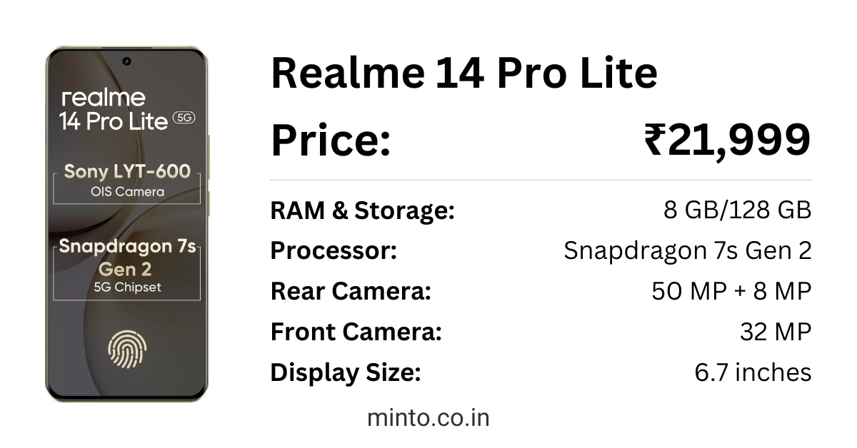 realme 14 pro lite screen size